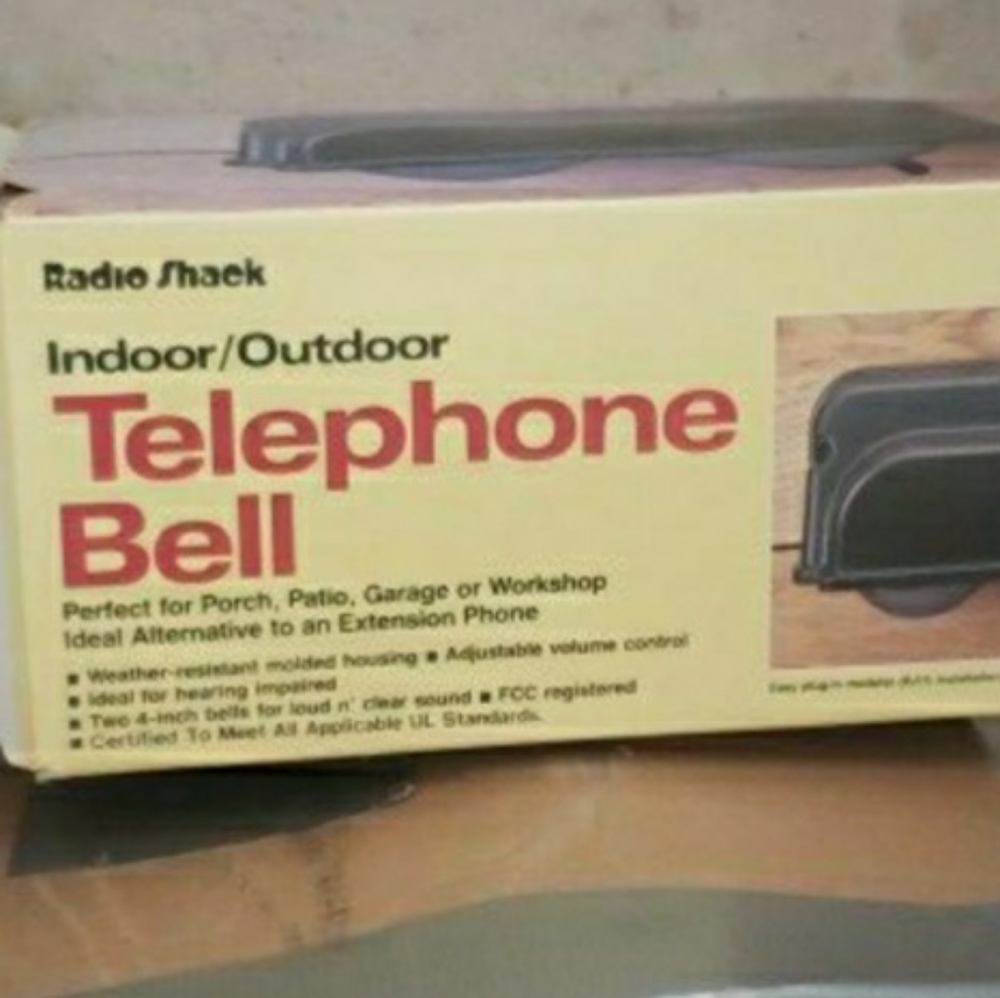 Vintage outdoor phone bell